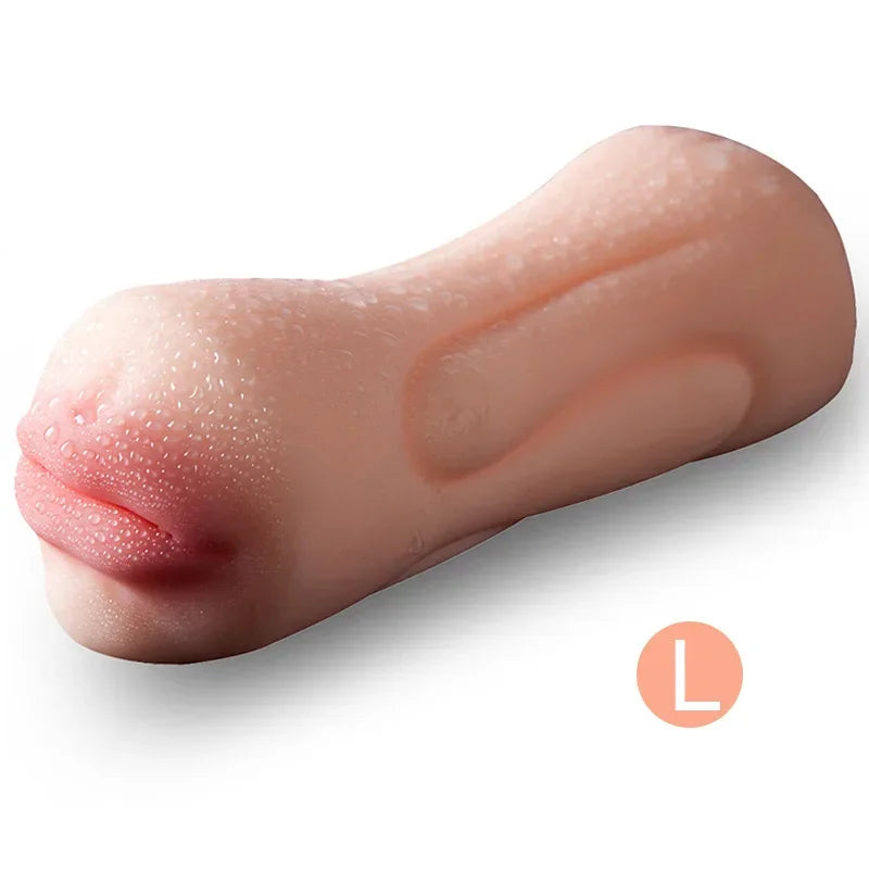 Realistisk manlig masturbator – oral cup, dubbelkanal, analplugg & konstgjord vagina