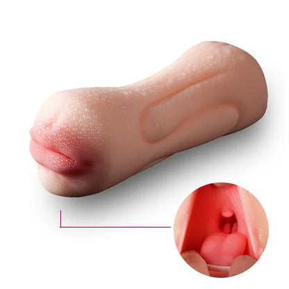 Realistisk manlig masturbator – oral cup, dubbelkanal, analplugg & konstgjord vagina