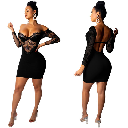 Avslöjande miniklänning i spets – Het & trendig